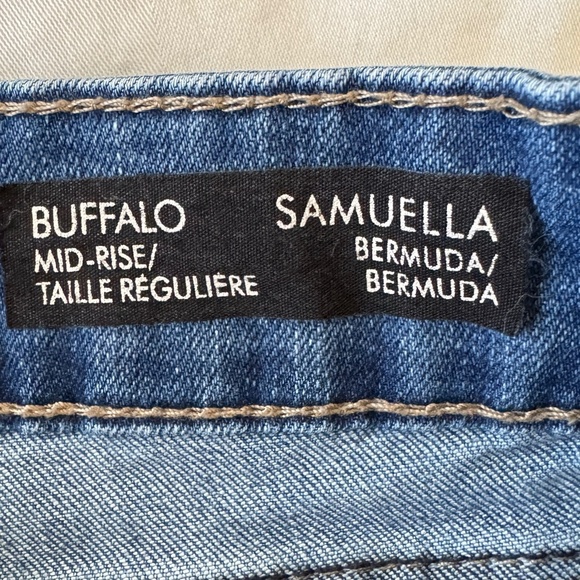 Buffalo Jeans Women's Mid-Rise SAMUELLA‎ Bermuda Jean Shorts Size 14 Beach - Picture 8 of 16